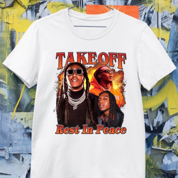 JomyDan Other - Migos Shirts, Takeoff Rest In Peace Graphics Unisex T-shirt